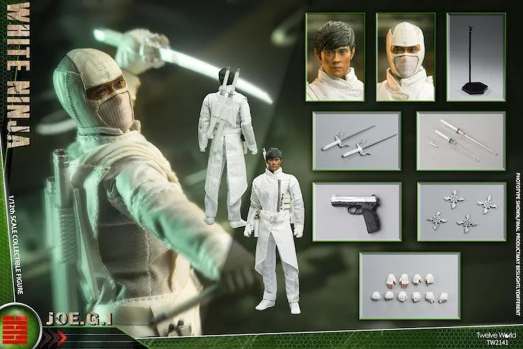 1:12 White Ninja Action Figure