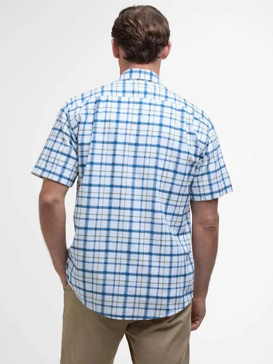 BARBOUR Glover Regular Short-Sleeved Shirt - Mens - Classic Navy