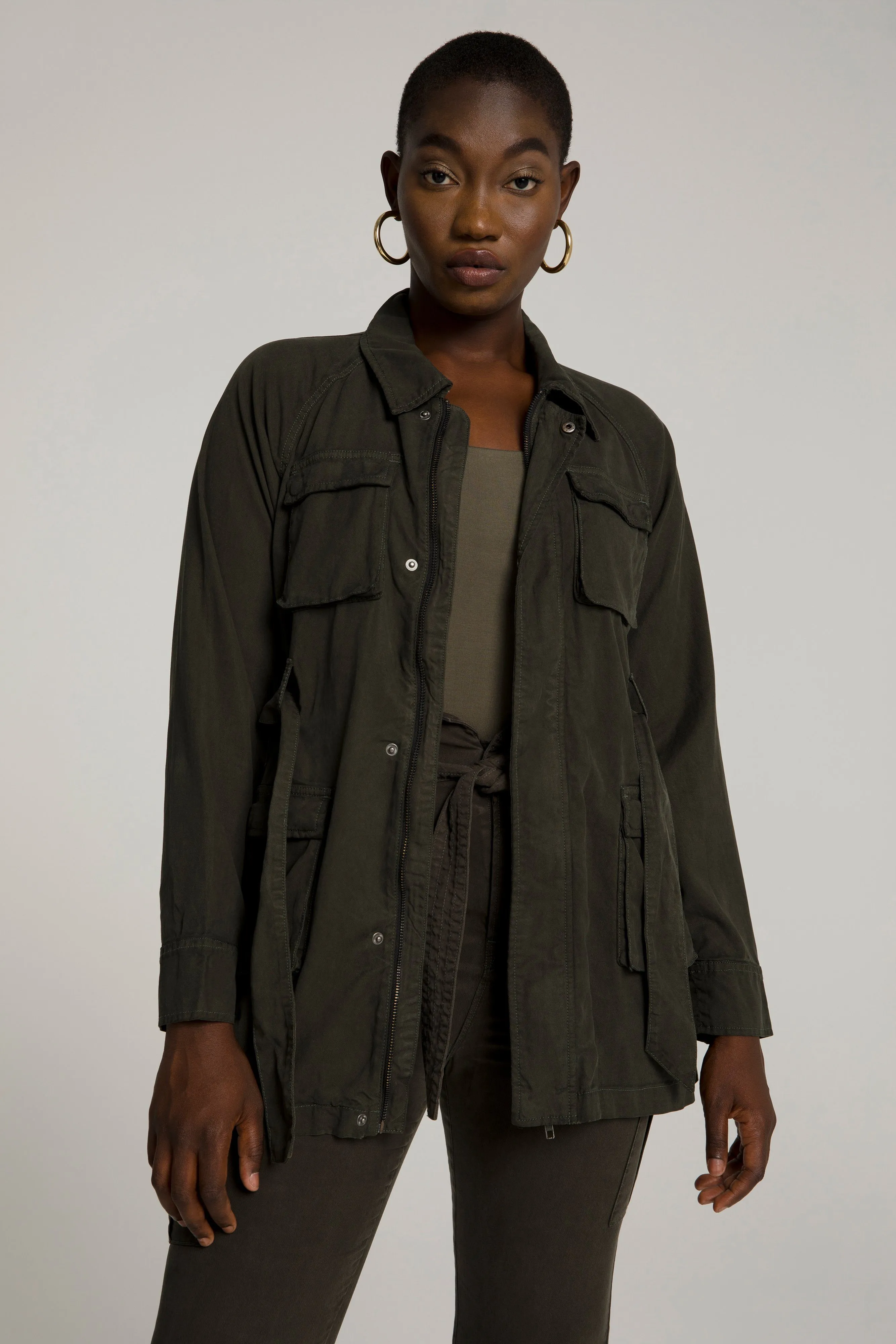 CARGO SHIRT JACKET | HUNTER001