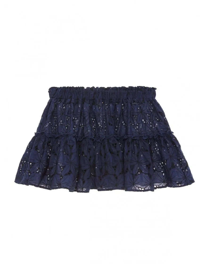 Eberjey Sardinia Ellie Mini Skirt Peacoat Black