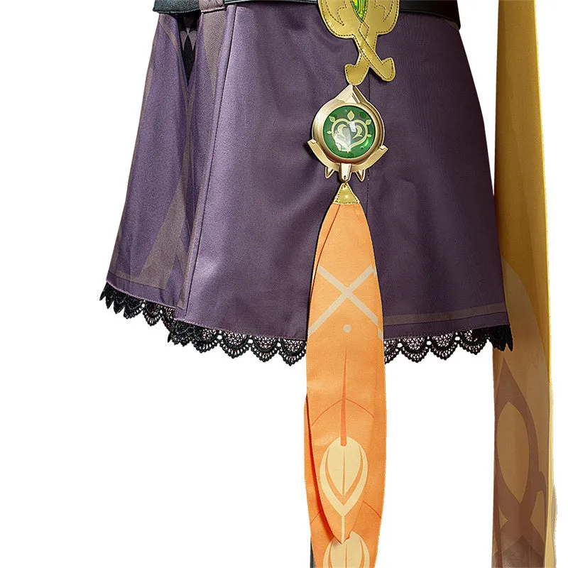 Genshin Impact Collei Cosplay Costume Gameplay Sumeru Collei Skin Dress Suit