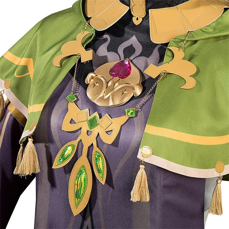 Genshin Impact Collei Cosplay Costume Gameplay Sumeru Collei Skin Dress Suit