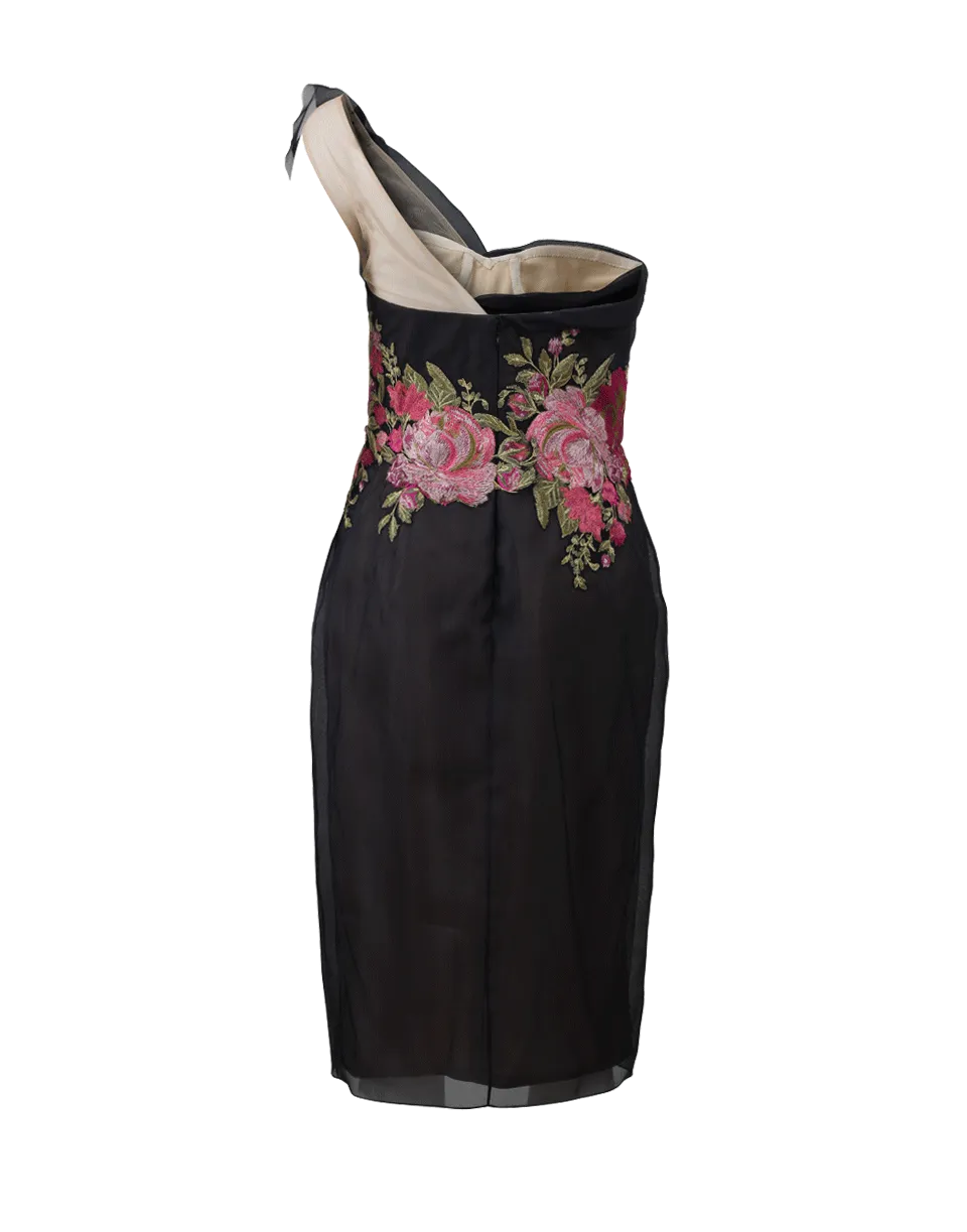 Hand-Draped Cocktail Dress