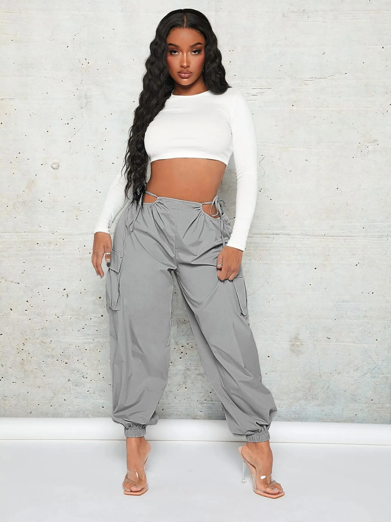 Knot Flap Regular Fit Pocket Cargo Pant