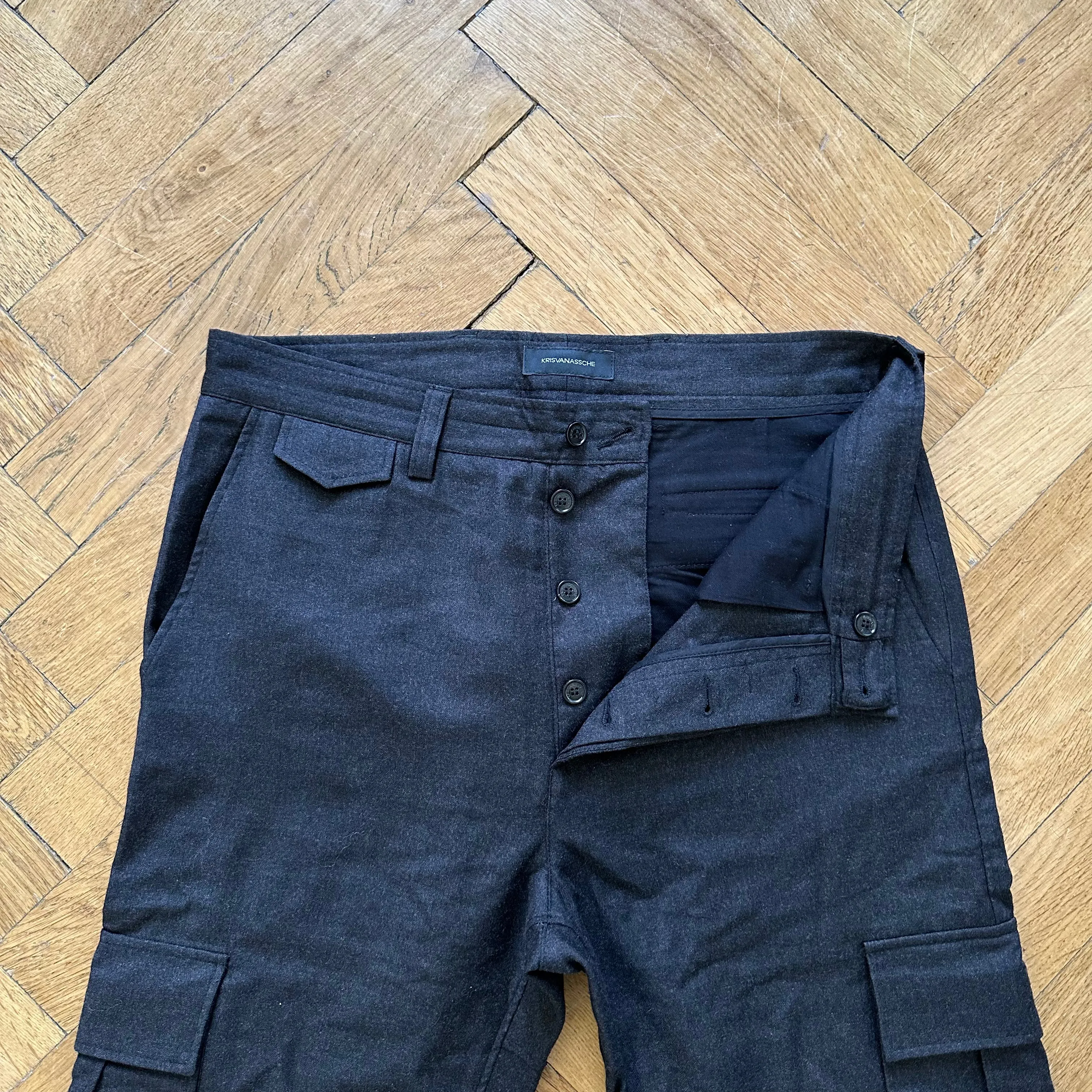 Kris Van Assche Wool Cargo Pants
