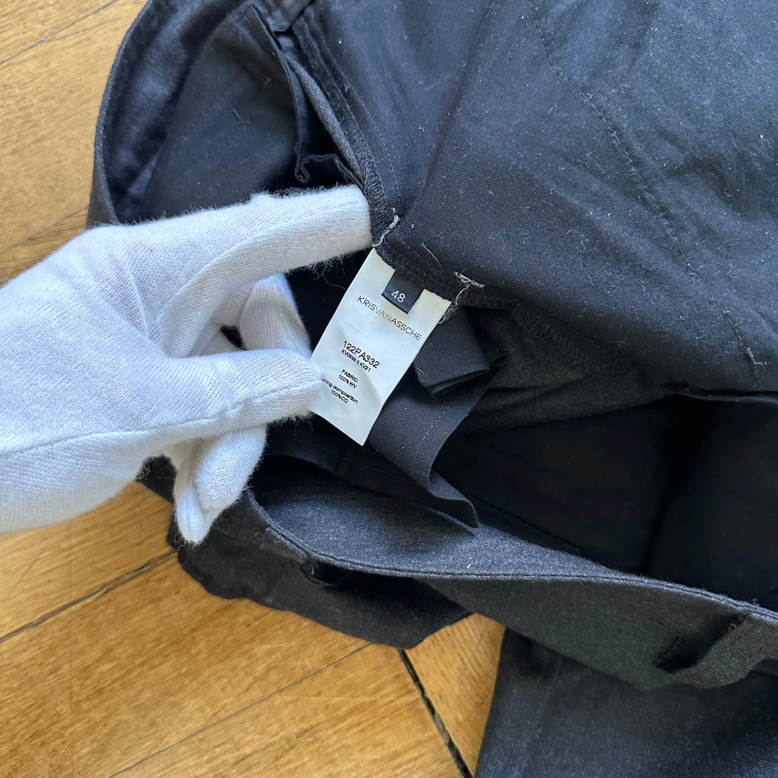 Kris Van Assche Wool Cargo Pants