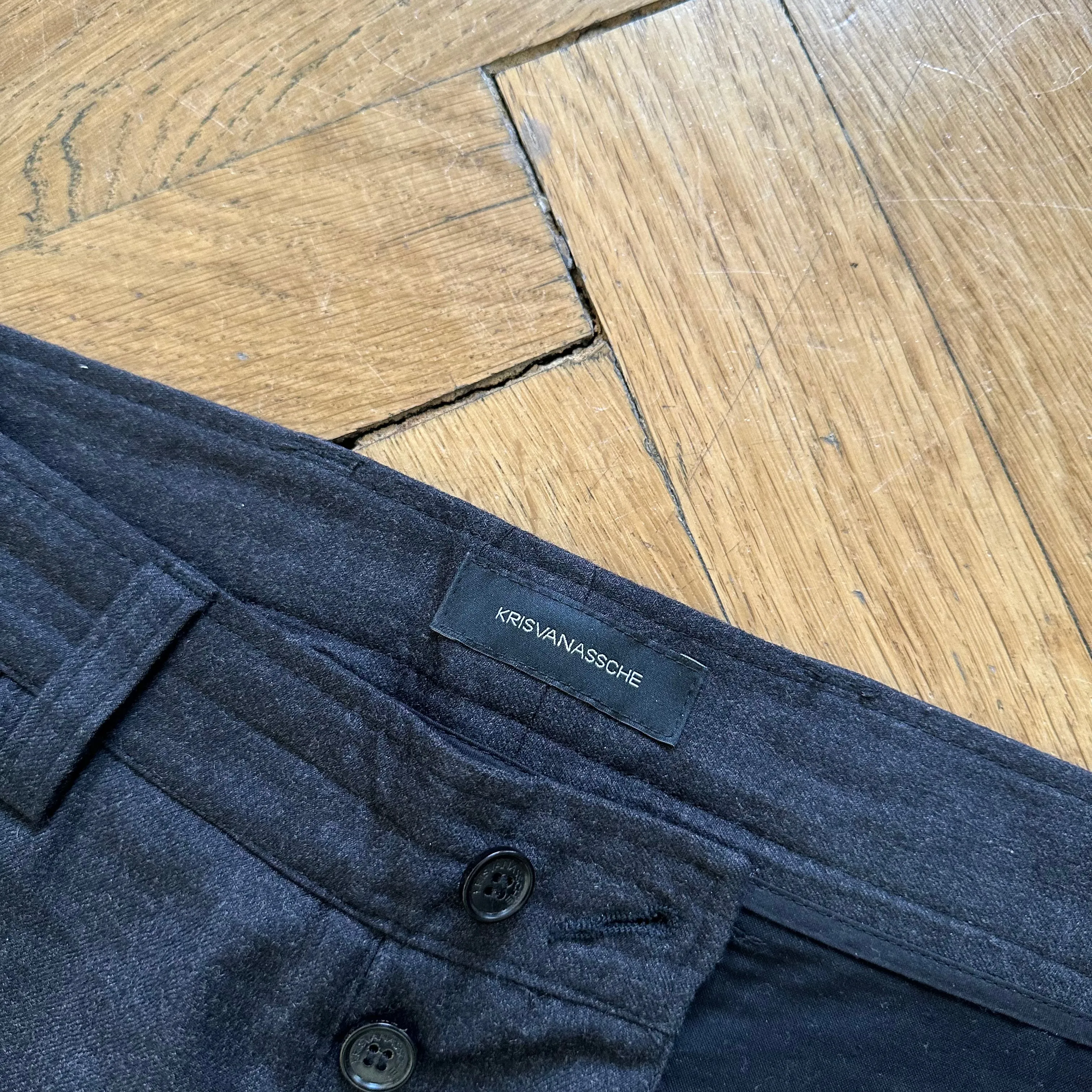 Kris Van Assche Wool Cargo Pants