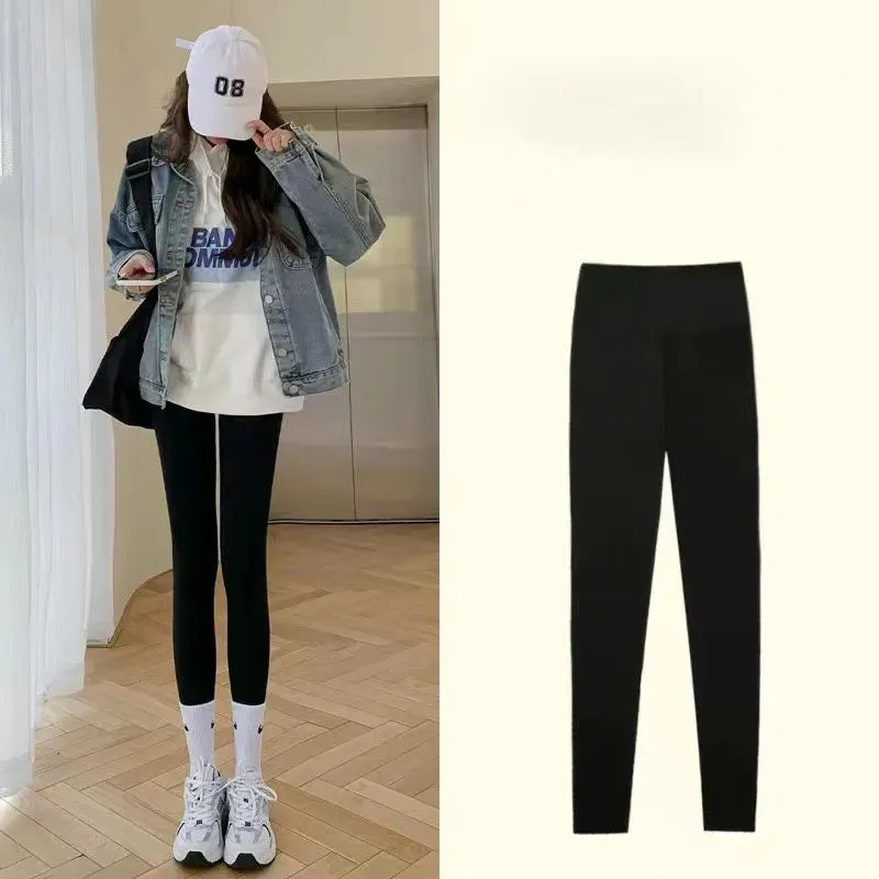 Leggings Women Underwear Thermal Waist Fleece Tight Warm