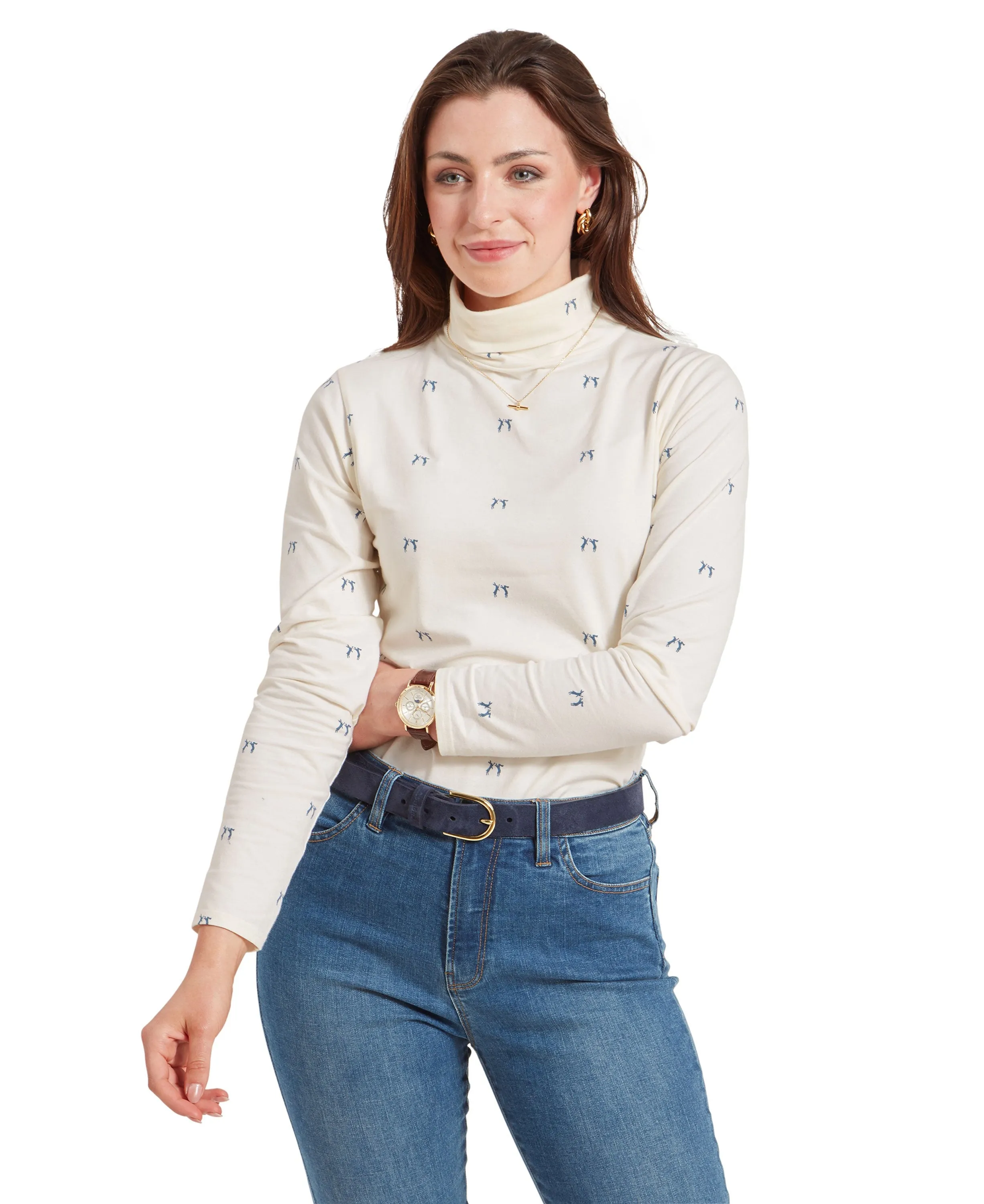 Malham Top - Vintage Navy Hare