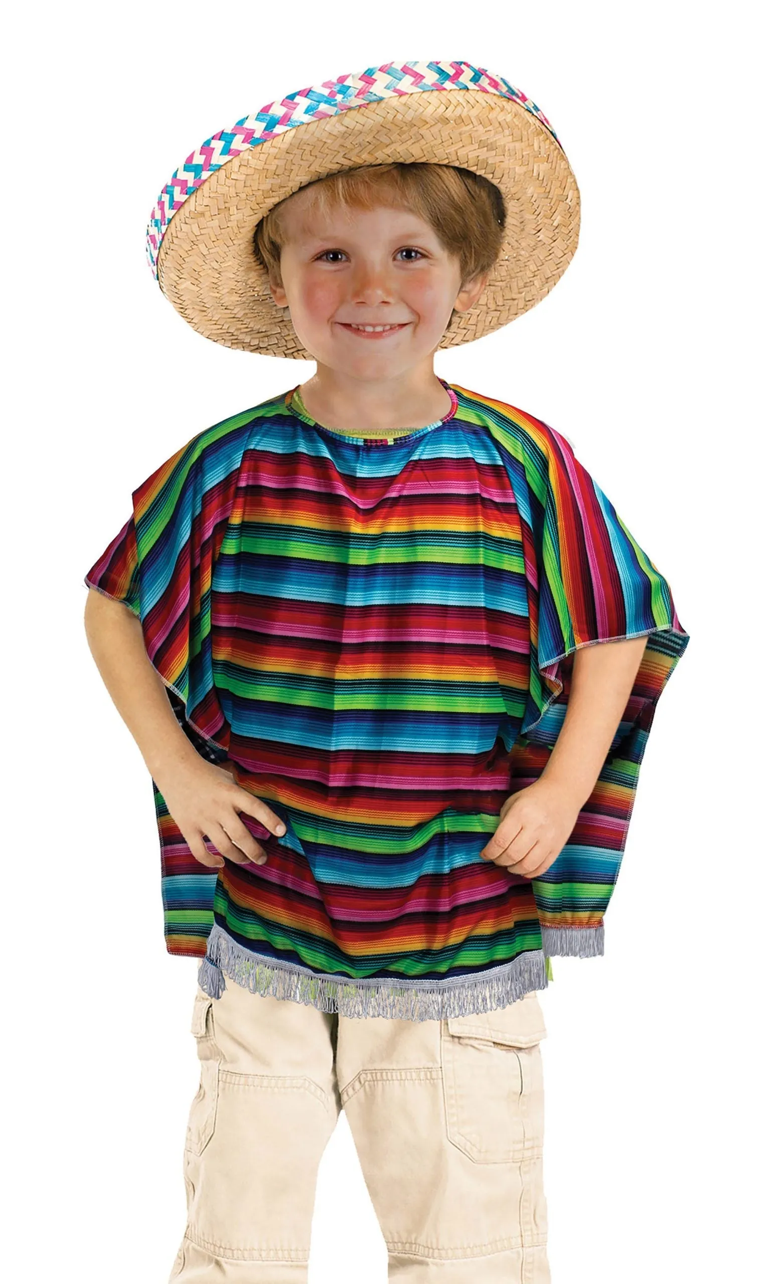 Mexican Poncho Childrens Costume
