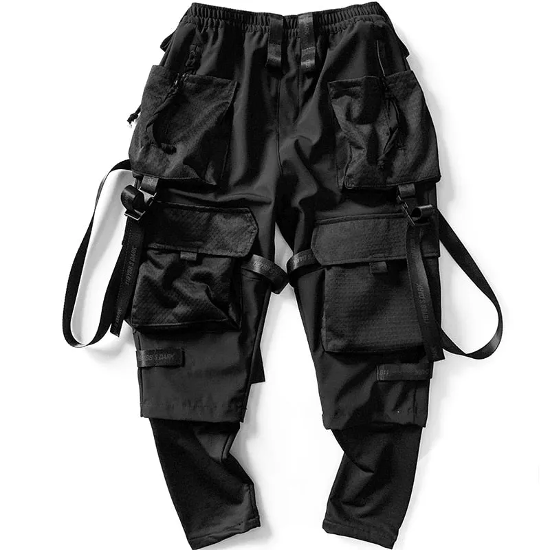 Multi Pockets Cargo Pants Men Hip Hop Streetwear Tactical Function Trouser Techwear  Harajuku Joggers Men