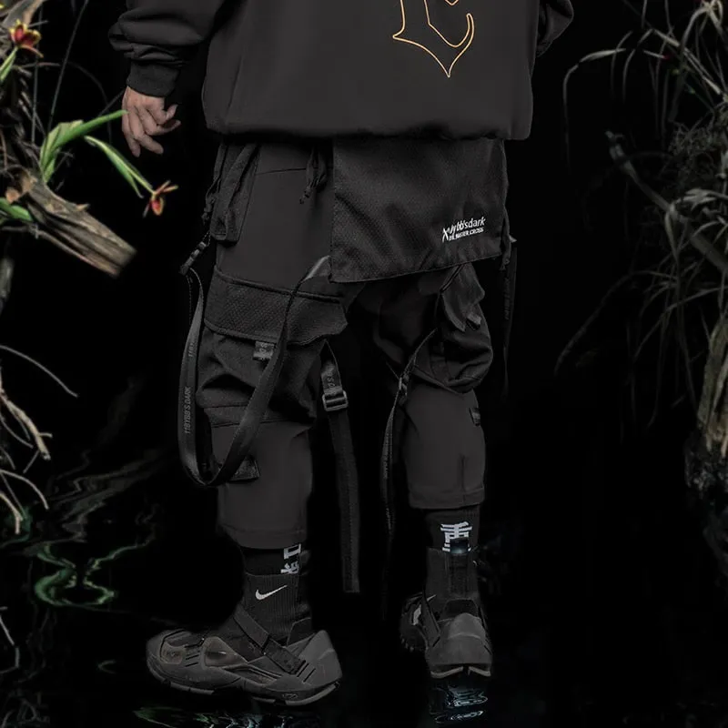 Multi Pockets Cargo Pants Men Hip Hop Streetwear Tactical Function Trouser Techwear  Harajuku Joggers Men