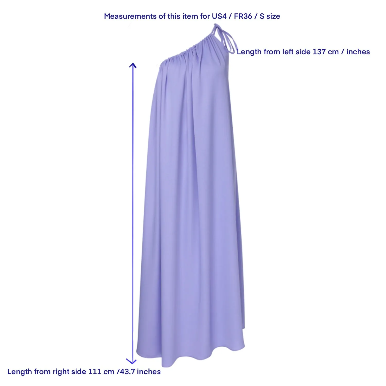 Odie One Shoulder Viscose Dress