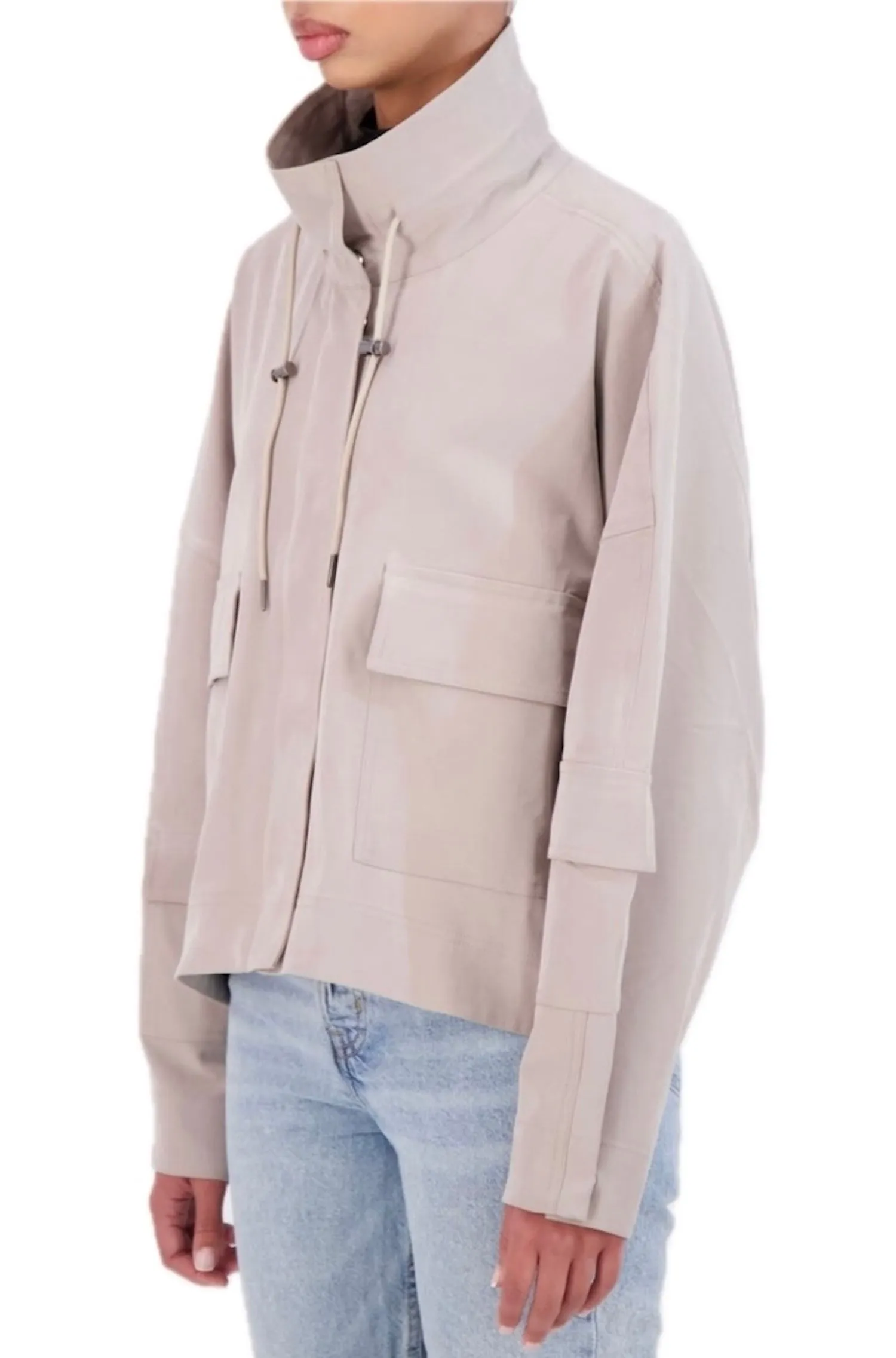 Ookie & Lala Modal blend drop shoulder bomber jacket