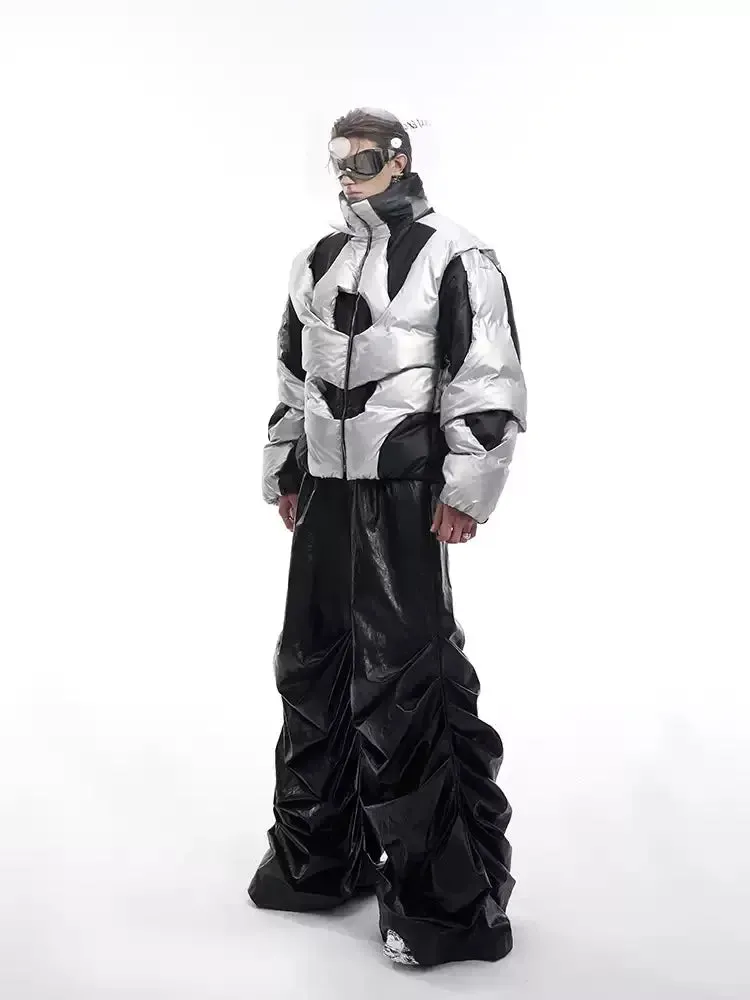 Opium Geometric Winter Puffer Jacket