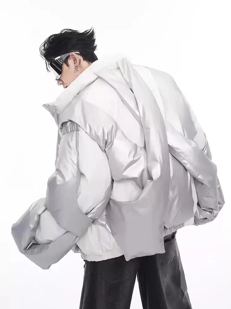 Opium Geometric Winter Puffer Jacket