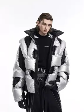 Opium Geometric Winter Puffer Jacket