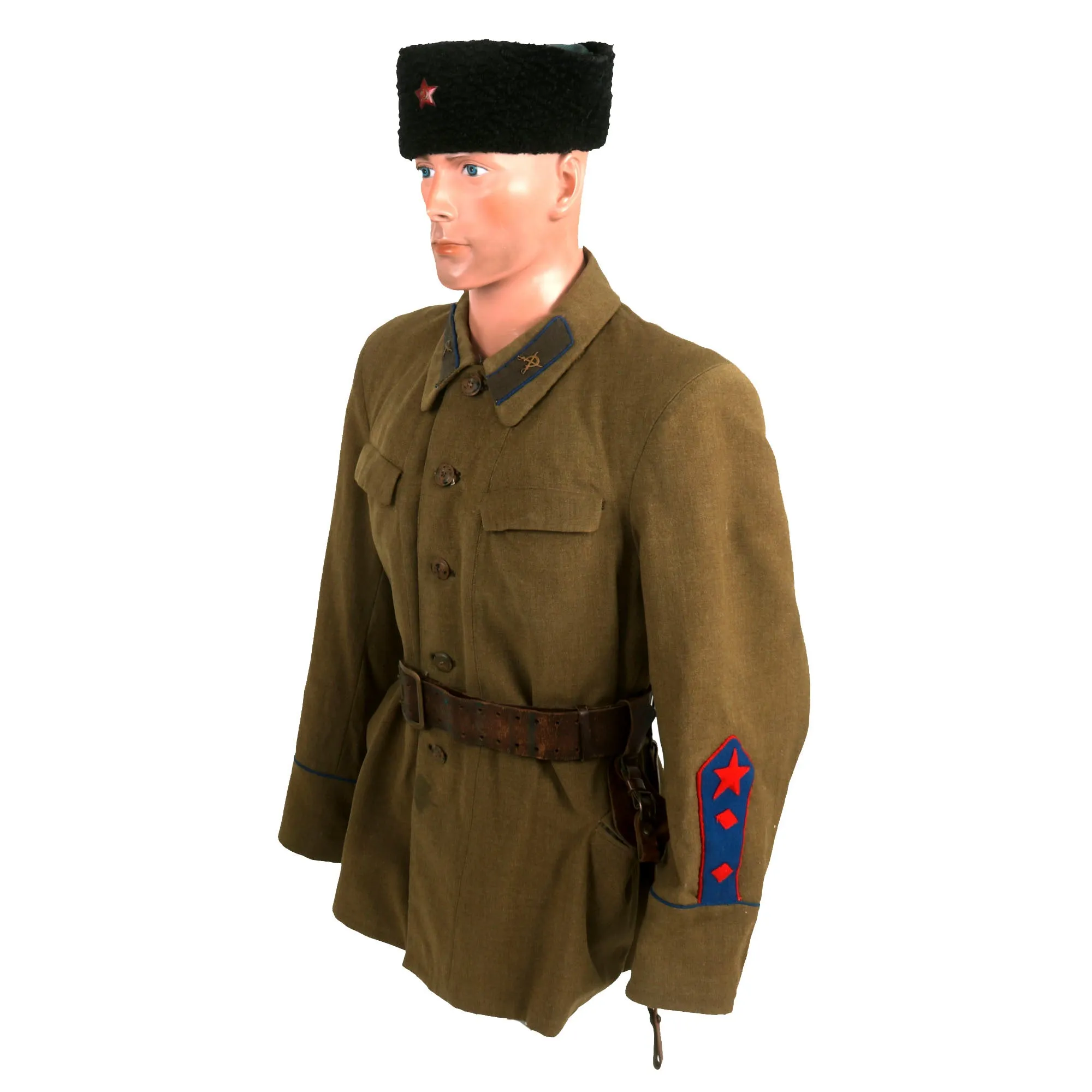 Original Soviet WWII Red Army Cavalry Brigade Commander Major General Timofee Timofeevich Shapkin, Commander of the 4th Cavalry Corps Uniform Set - Formerly A.A.F. Tank Museum