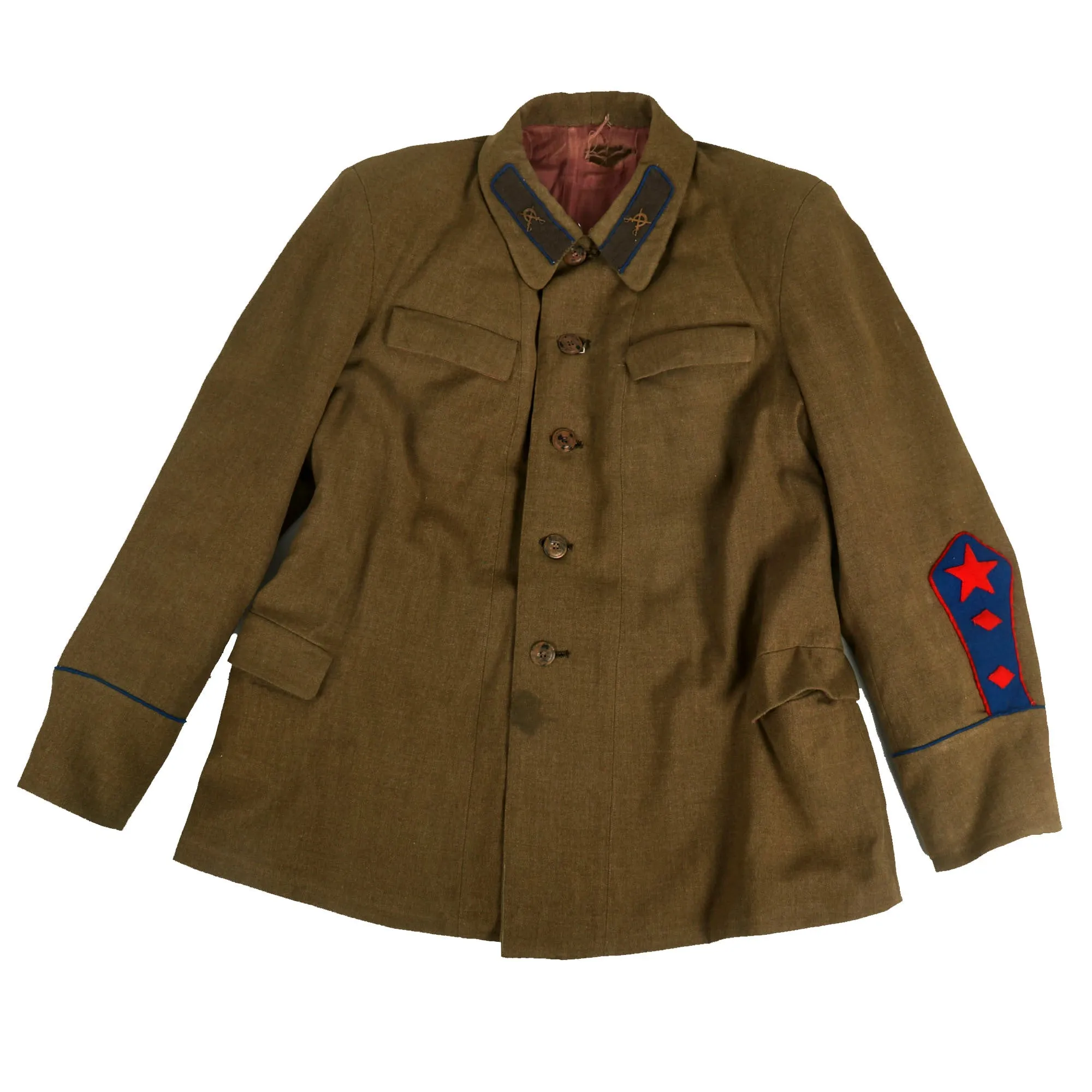 Original Soviet WWII Red Army Cavalry Brigade Commander Major General Timofee Timofeevich Shapkin, Commander of the 4th Cavalry Corps Uniform Set - Formerly A.A.F. Tank Museum
