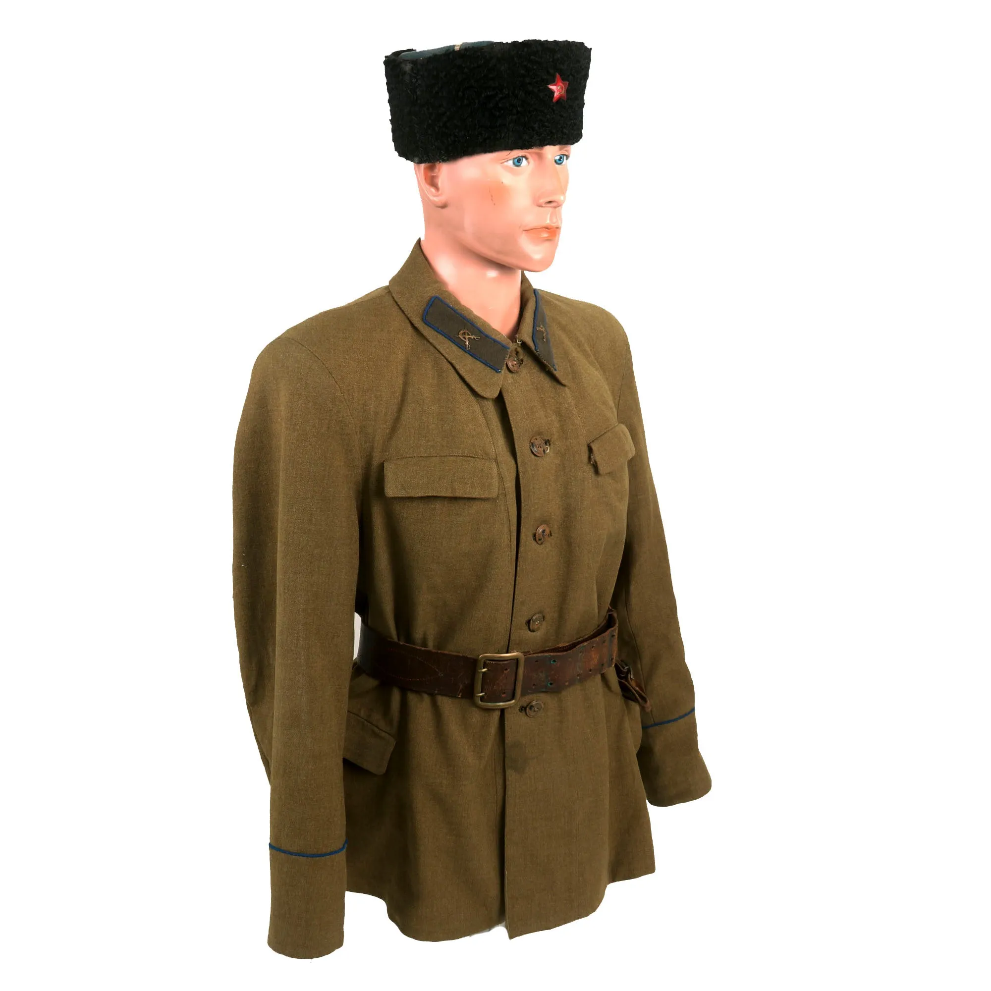 Original Soviet WWII Red Army Cavalry Brigade Commander Major General Timofee Timofeevich Shapkin, Commander of the 4th Cavalry Corps Uniform Set - Formerly A.A.F. Tank Museum