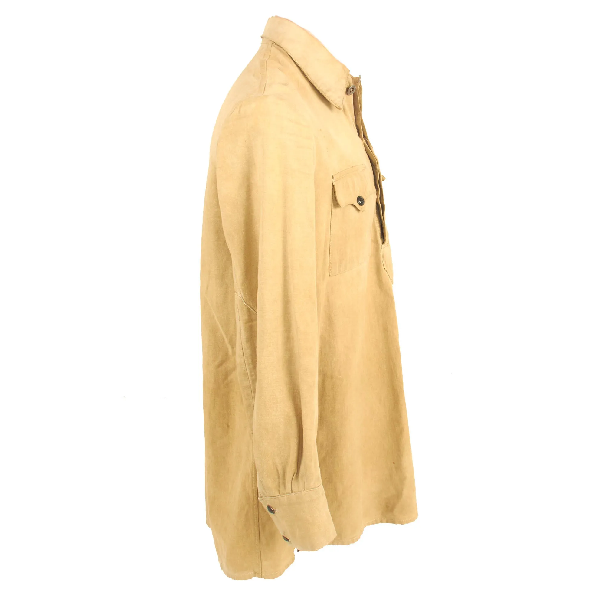 Original Soviet WWII Red Army Enlisted Gymnastyorka Smock With Pants