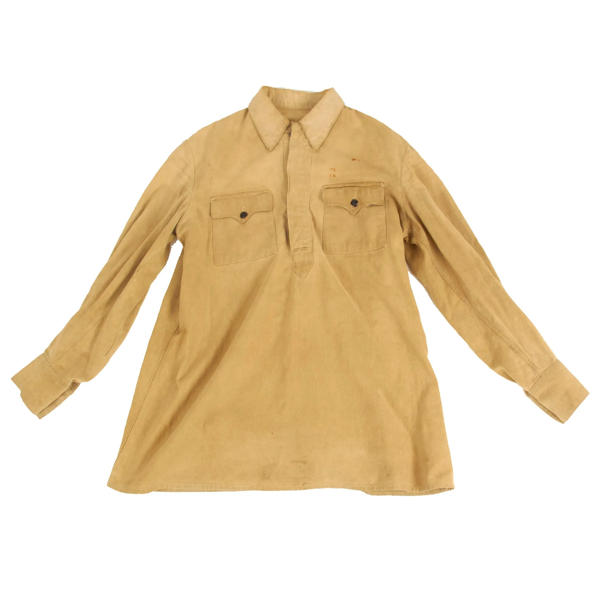 Original Soviet WWII Red Army Enlisted Gymnastyorka Smock With Pants