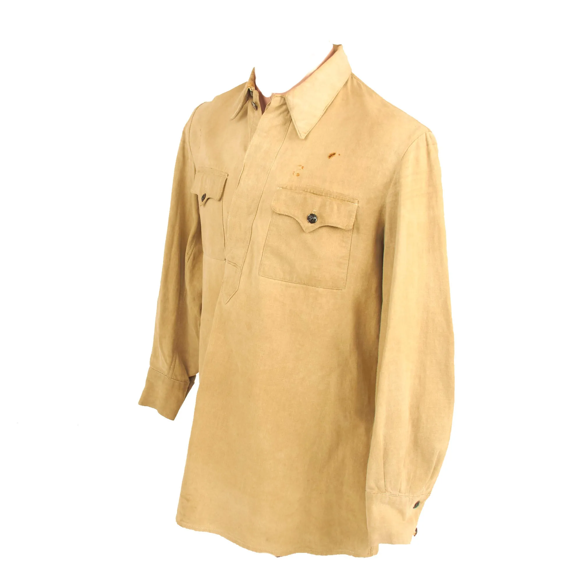 Original Soviet WWII Red Army Enlisted Gymnastyorka Smock With Pants