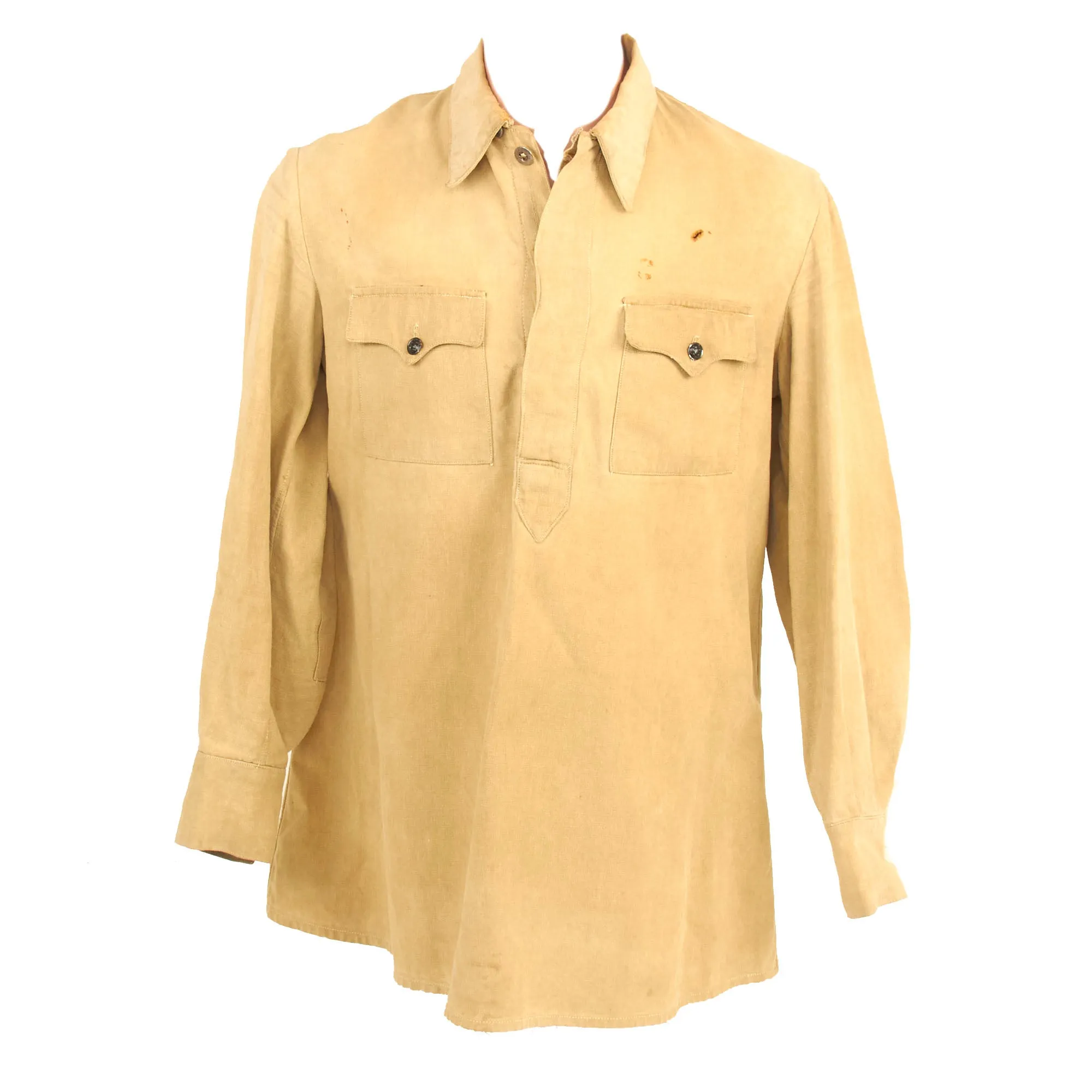 Original Soviet WWII Red Army Enlisted Gymnastyorka Smock With Pants