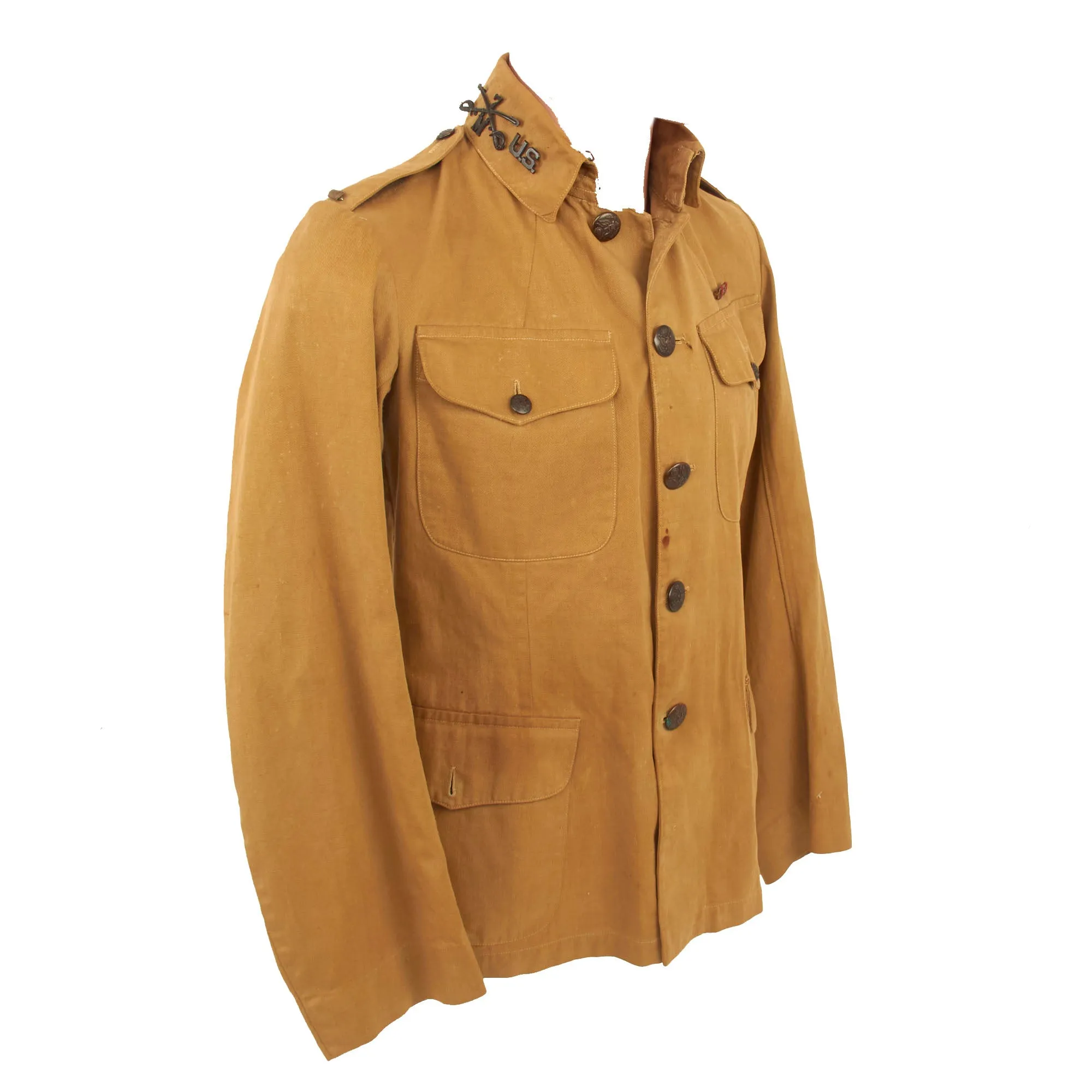 Original U.S. Philippine-American War Era 7th Cavalry Officer’s M-1909 Khaki Uniform Set