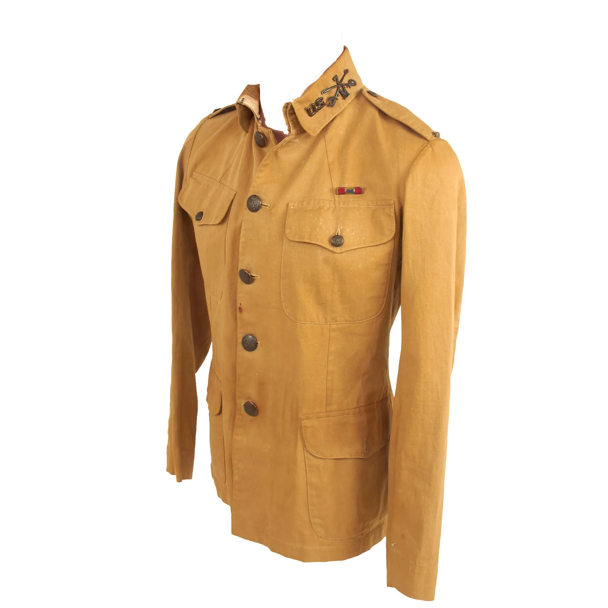 Original U.S. Philippine-American War Era 7th Cavalry Officer’s M-1909 Khaki Uniform Set