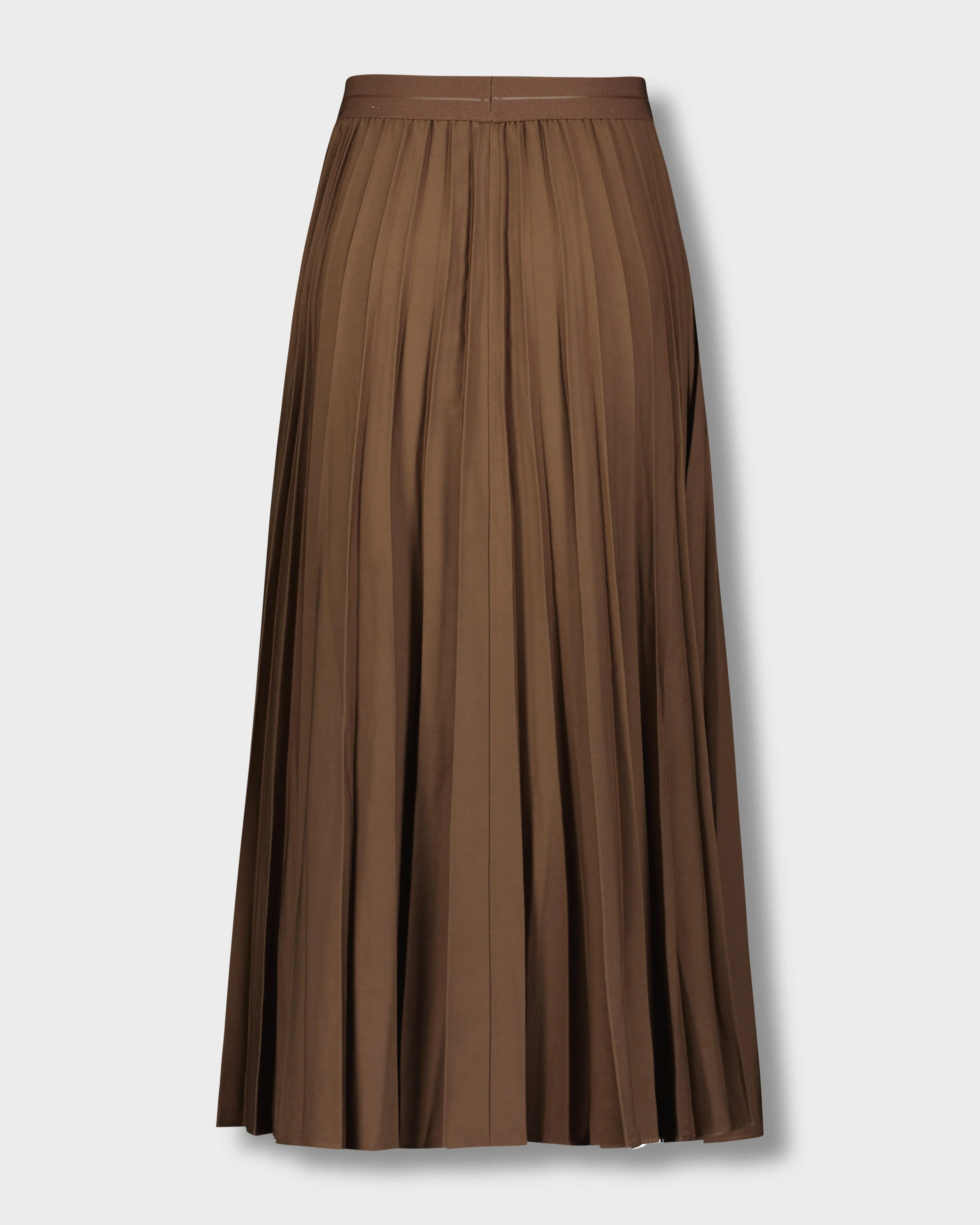 PLEATED SKIRT 35"-MEDIUM BROWN