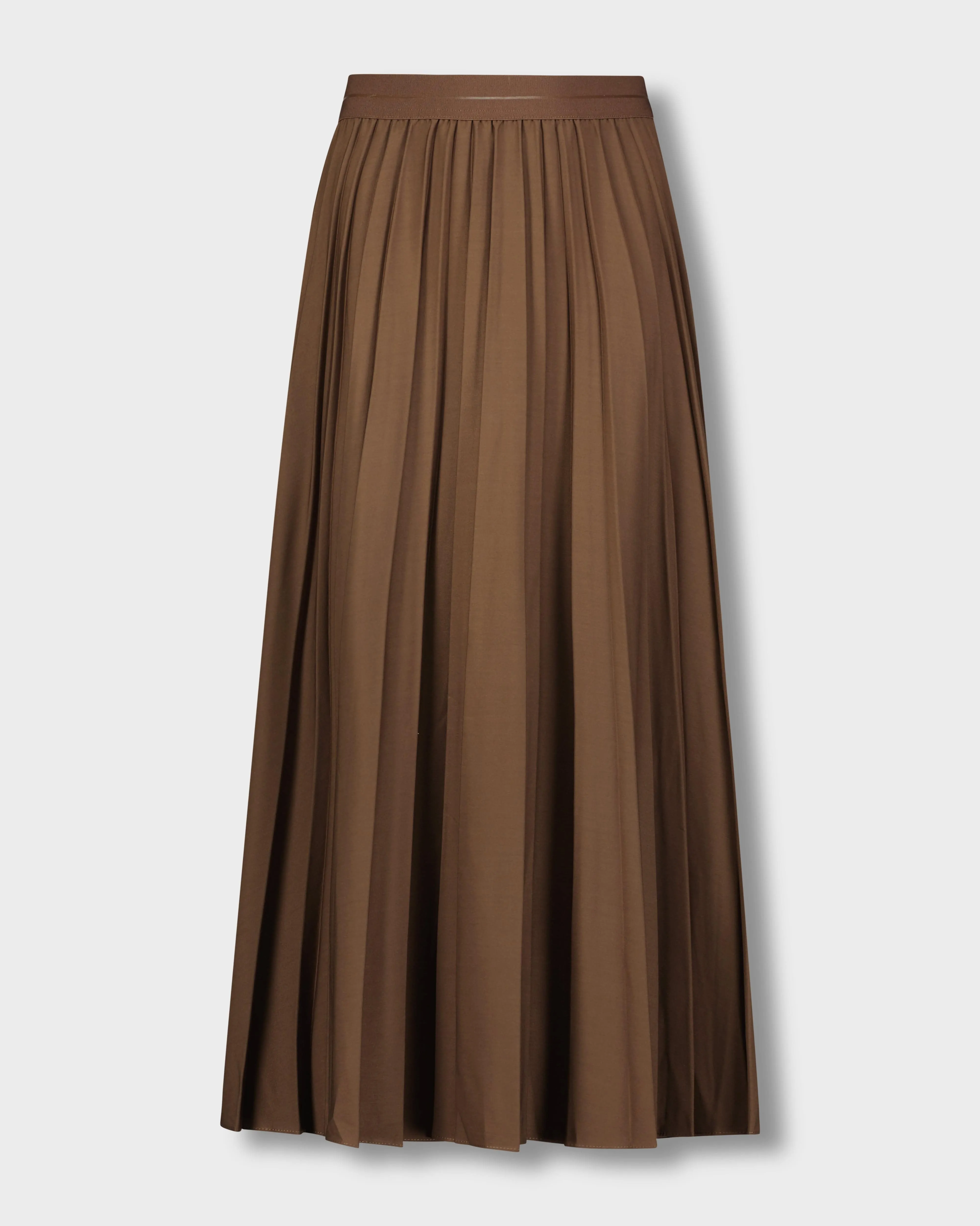 PLEATED SKIRT 35"-MEDIUM BROWN