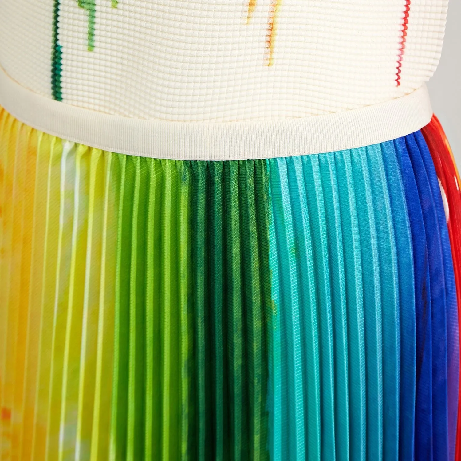 Pre Order:  Rainbow Paint Pleated Set