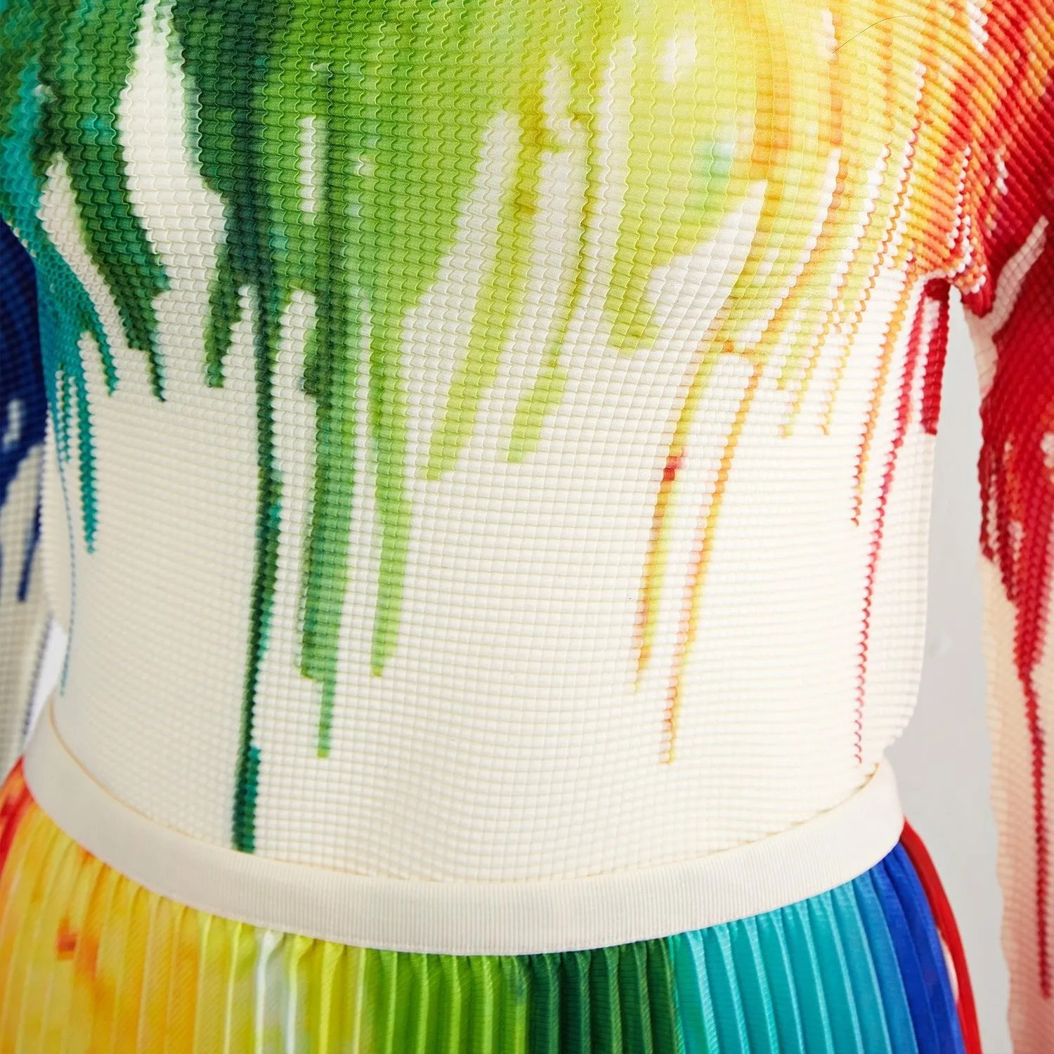 Pre Order:  Rainbow Paint Pleated Set