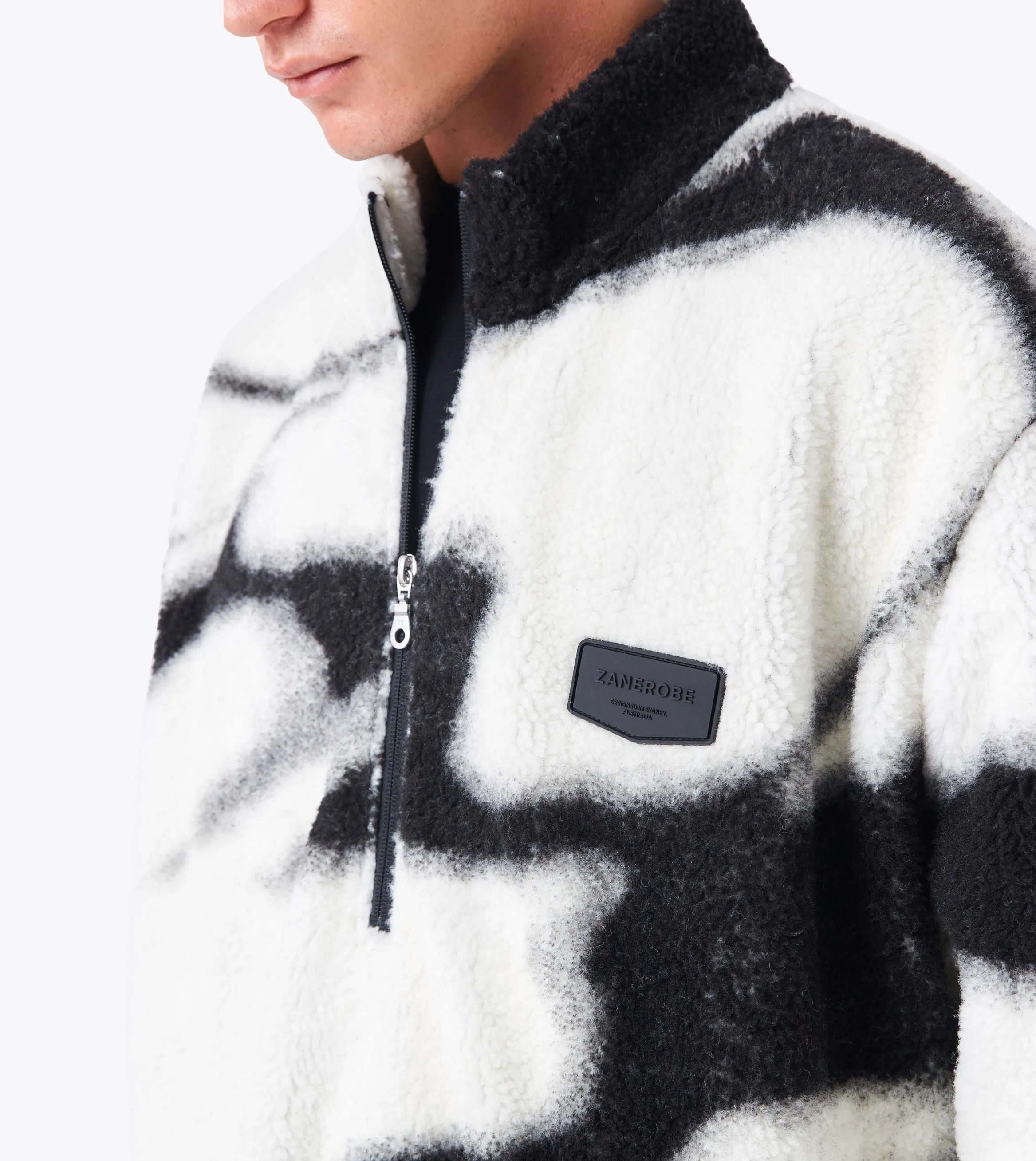 Snowslide Shearling Pullover Vintage White/Black