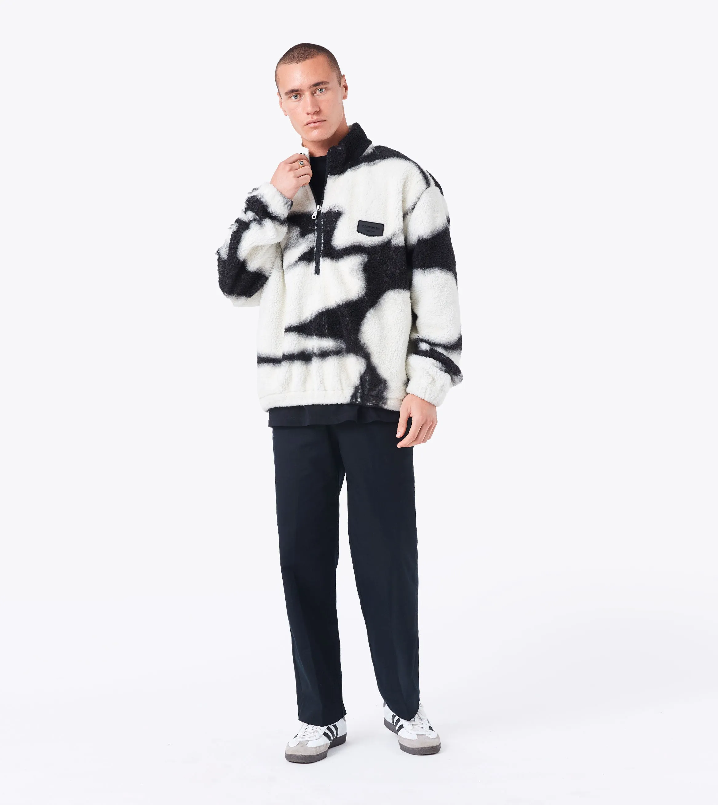 Snowslide Shearling Pullover Vintage White/Black