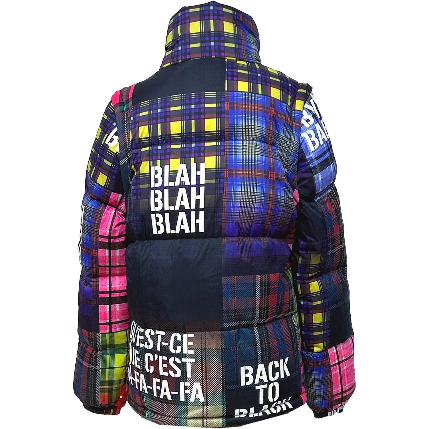 Tartan print Down Jacket Multi sale