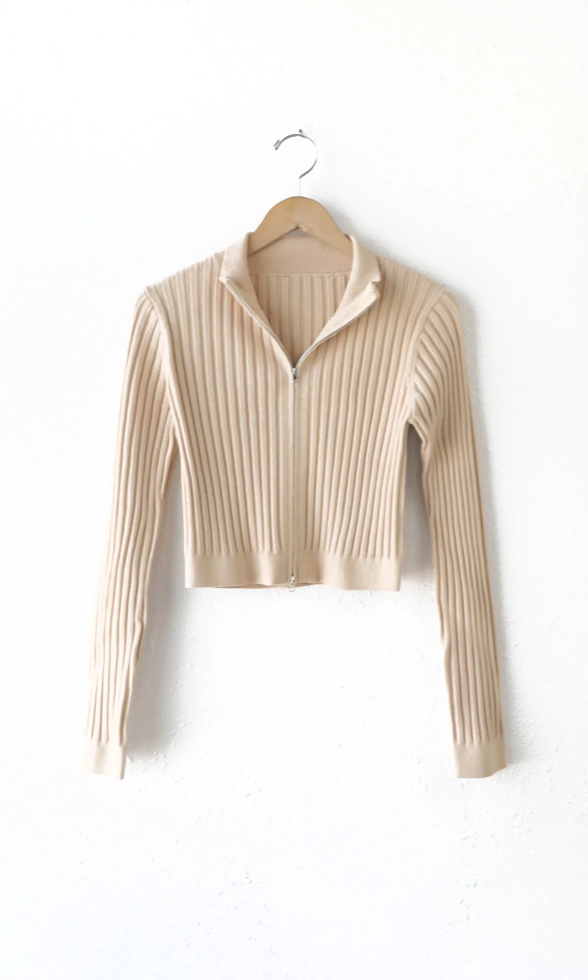 Val Zip Front Knit Top