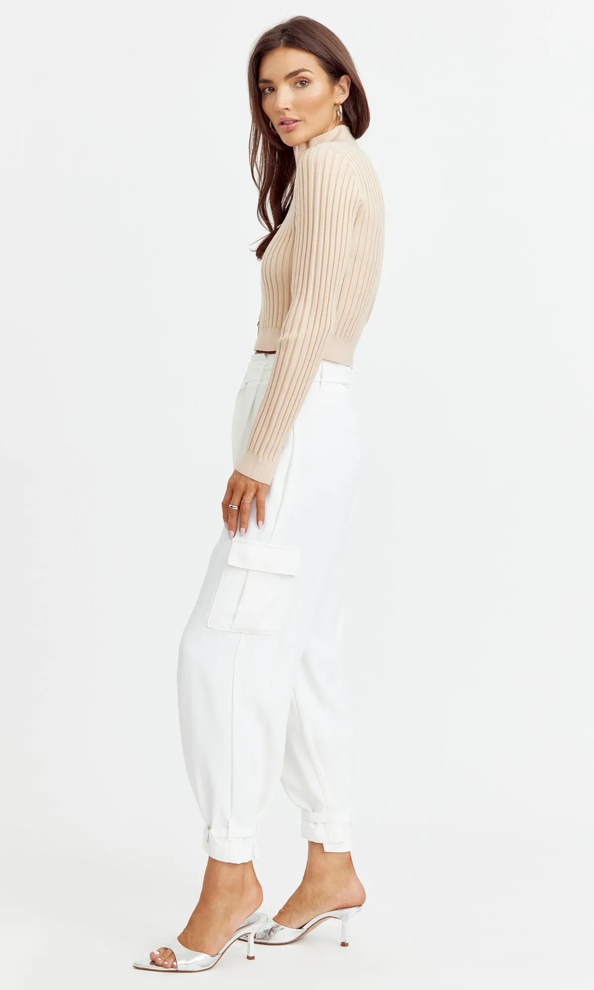 Val Zip Front Knit Top