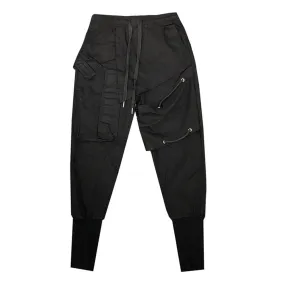 WLS Dark Drawstring Cargo Pants