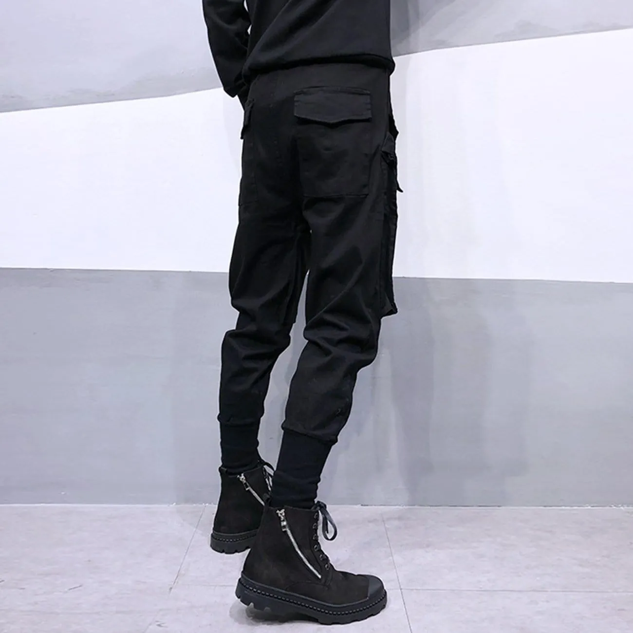 WLS Dark Drawstring Cargo Pants
