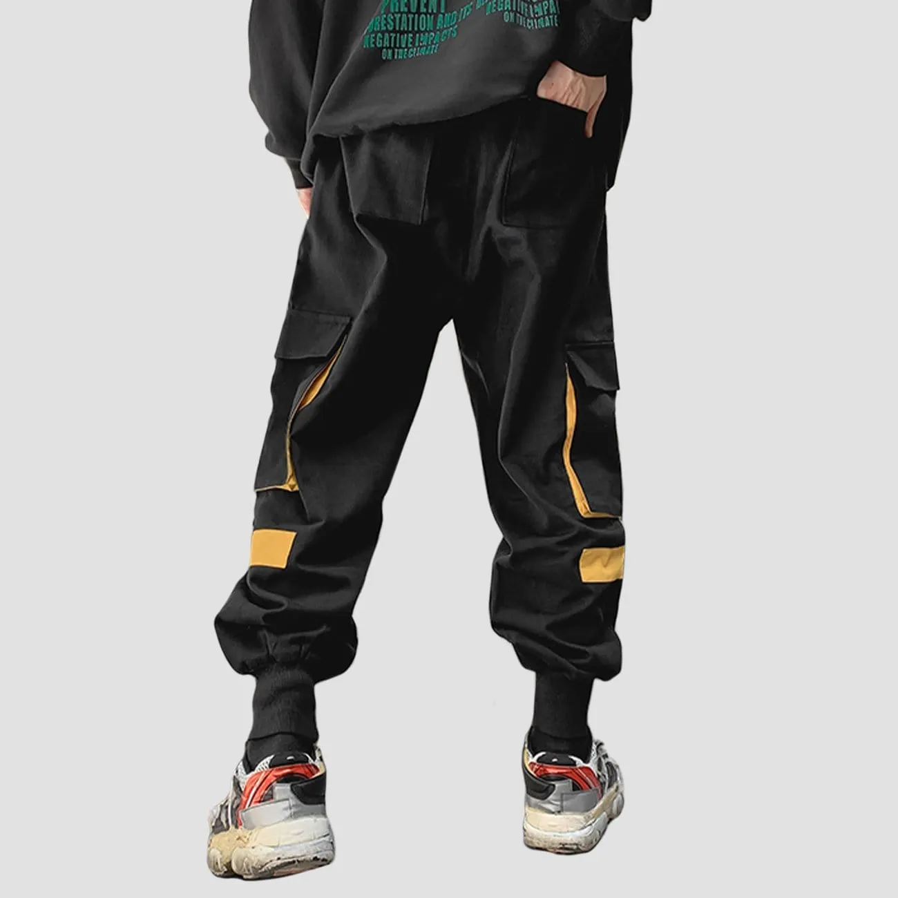 WLS Function Patchwork Multi Pockets Cargo Pants